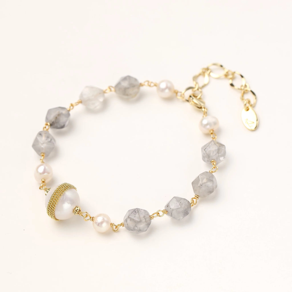 Baroque Pearl Crystal Bracelet