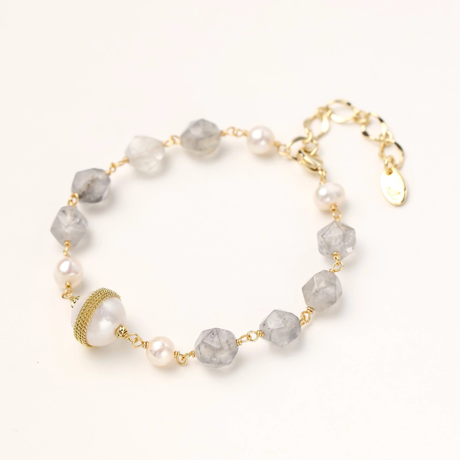 Baroque Pearl Crystal Bracelet